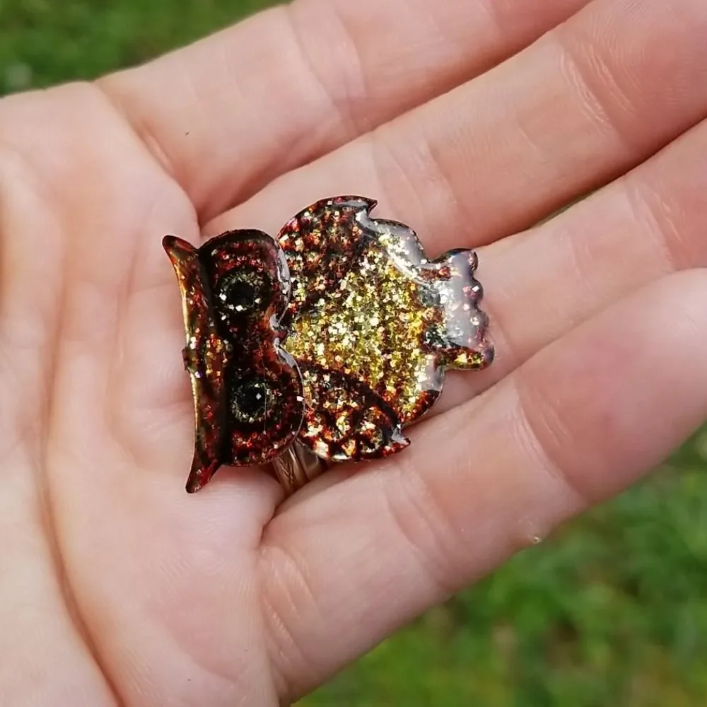 Vnt Glittery Owl